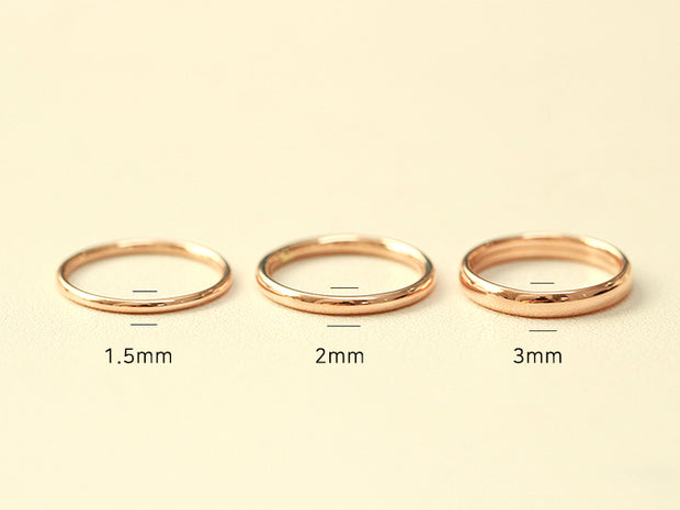 14K 18K Gold Simple Engagement Ring