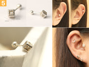 925 Silver Simple Daily cartilage earring 20g