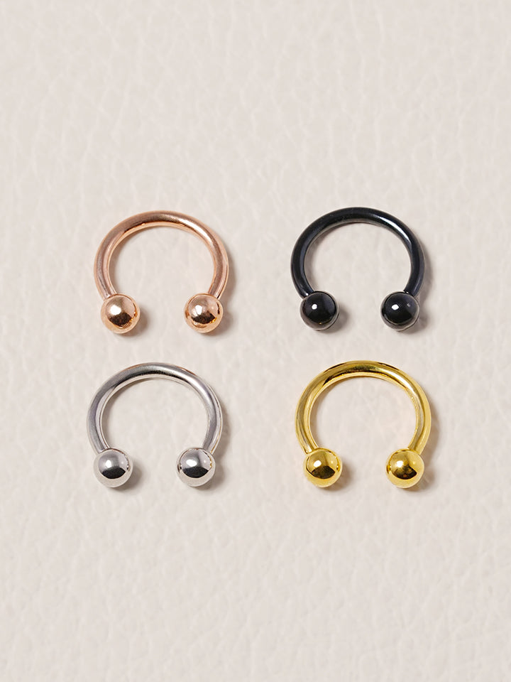 Circular Barbell C-Shaped Surgical Steel Piercing 16G