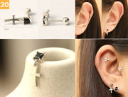 925 Silver Simple Daily cartilage earring 20g