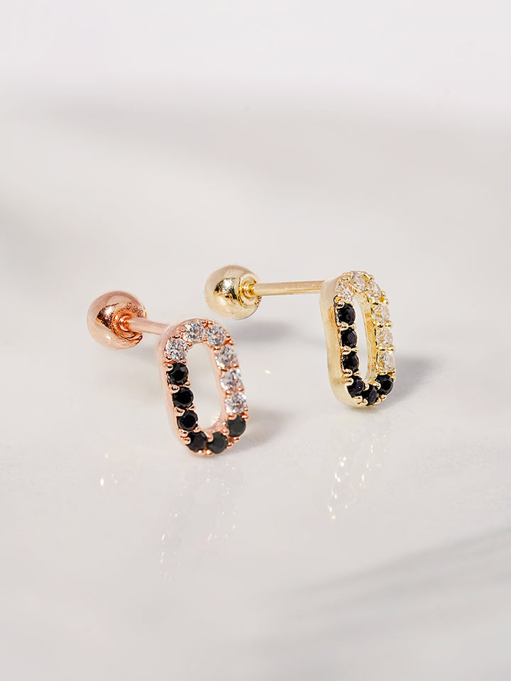 14K Solid Gold Shine Open Round Cartilage Earring 20G