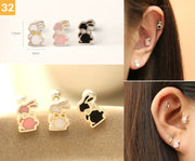 925 Silver Lovely cartilage earring 20g