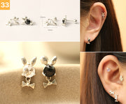 925 Silver Lovely cartilage earring 20g