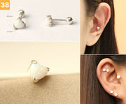 925 Silver Simple Daily cartilage earring 20g