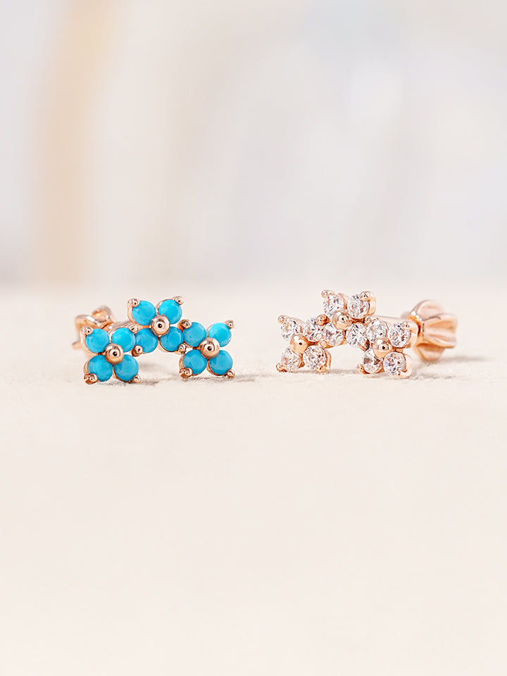 14K Gold Moment in Bloom Cartilage Earring 18G16G