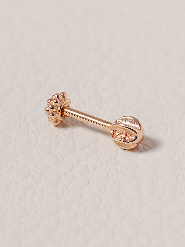 14K Solid Gold Cluster Cartilage Earring 18G16G
