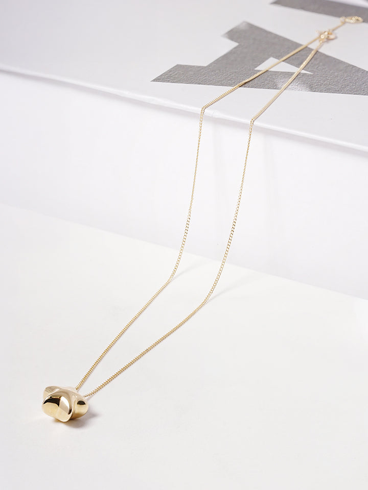 14K Solid Gold Star Golden Layer Necklace