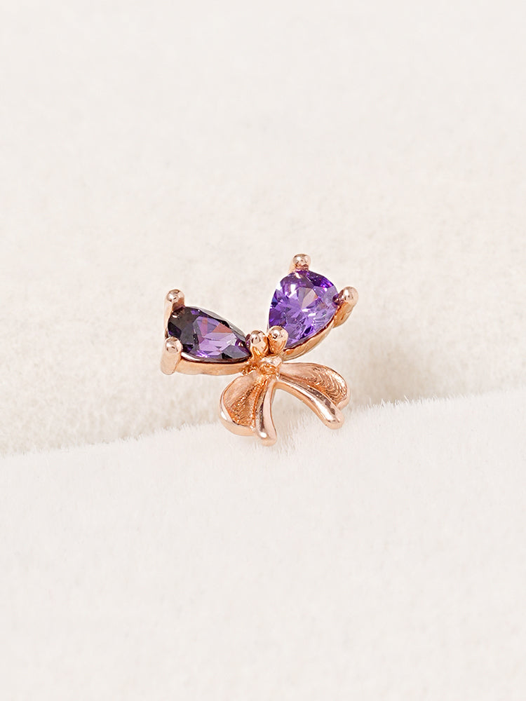 14K Gold Moonlight Ribbon Cartilage Earring 18G16G