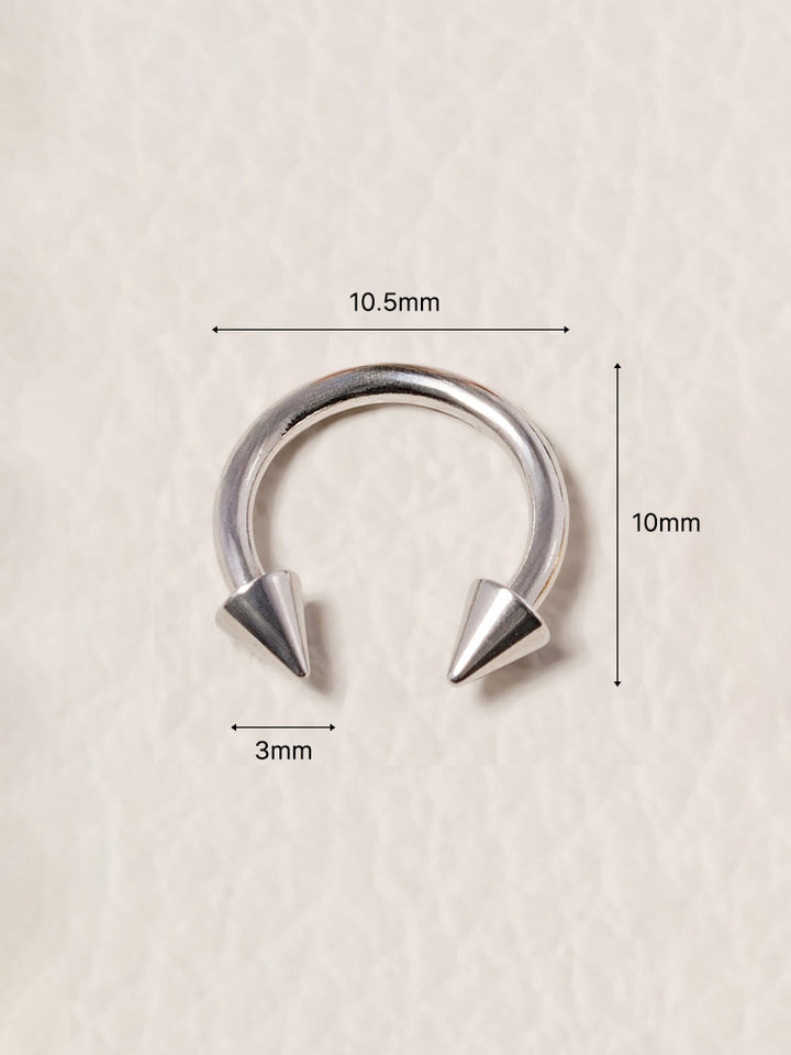 Circular Cone C-Shaped Surgical Steel Piercing 16G