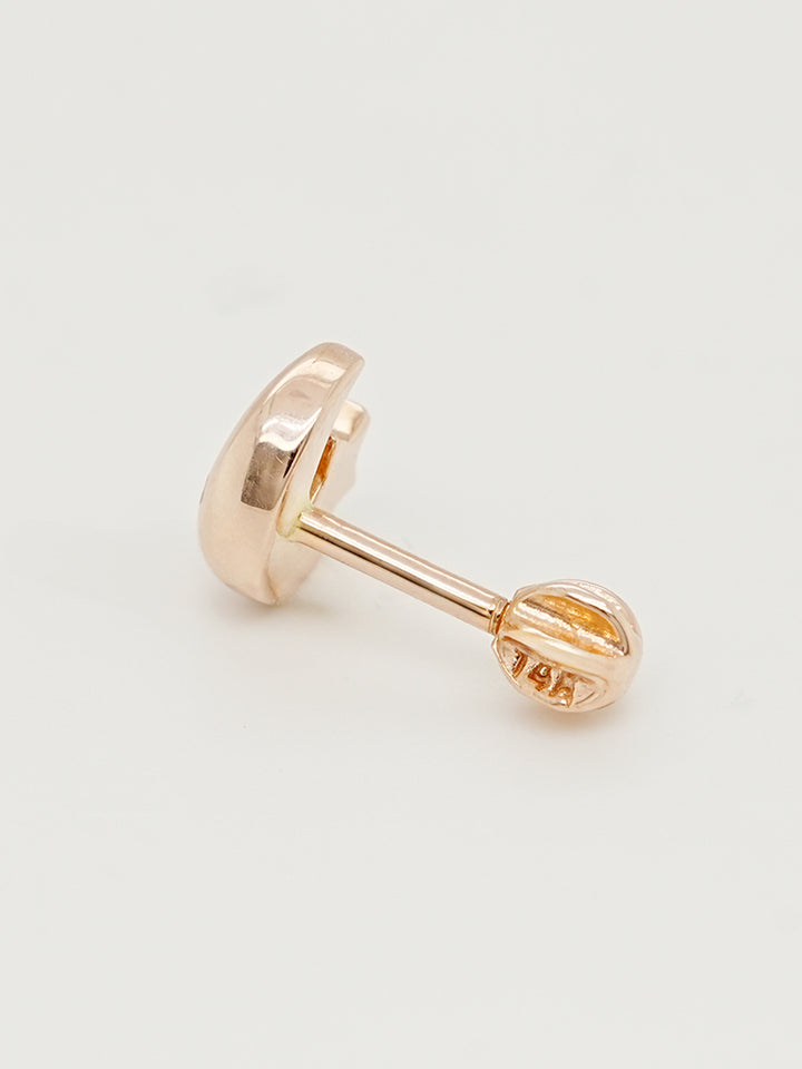 14K Solid Gold Dreaming Night Cartilage Earring 18G16G