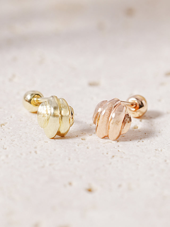 14K Solid Gold Lovely Volume Cartilage Earring 20G