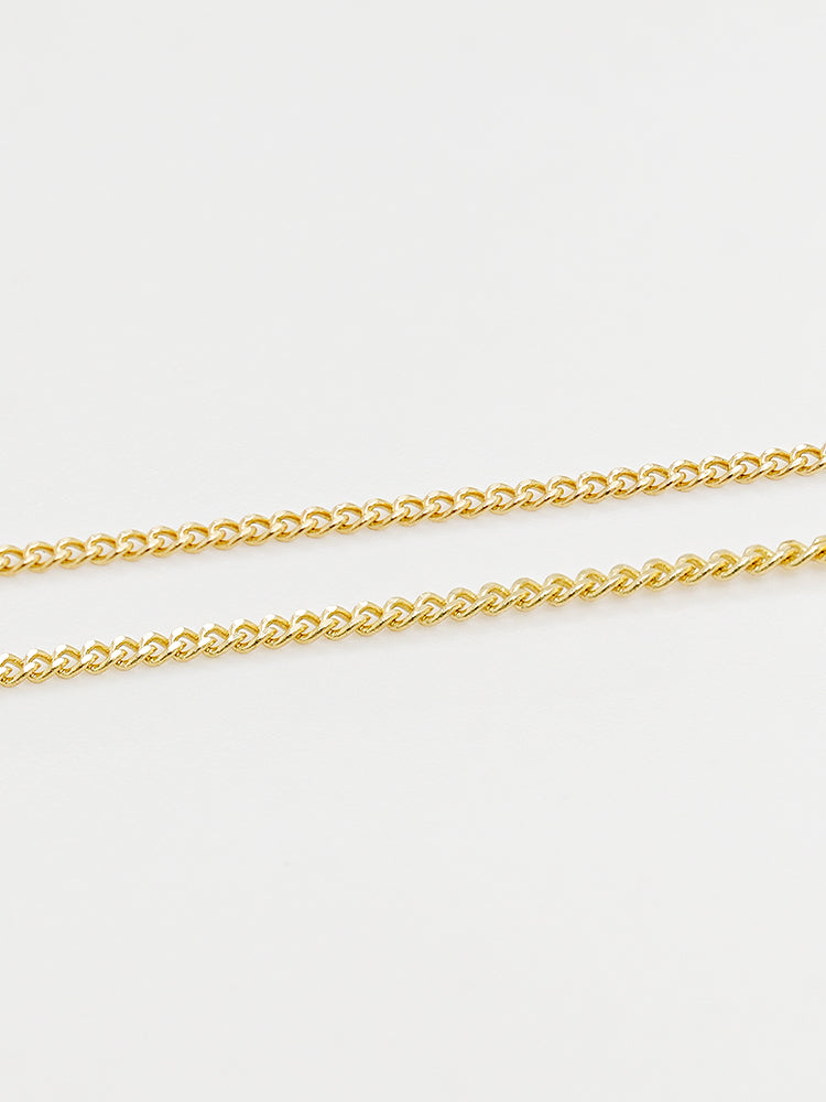 14K 18K Solid Gold Glitter Oval Diamond Necklace