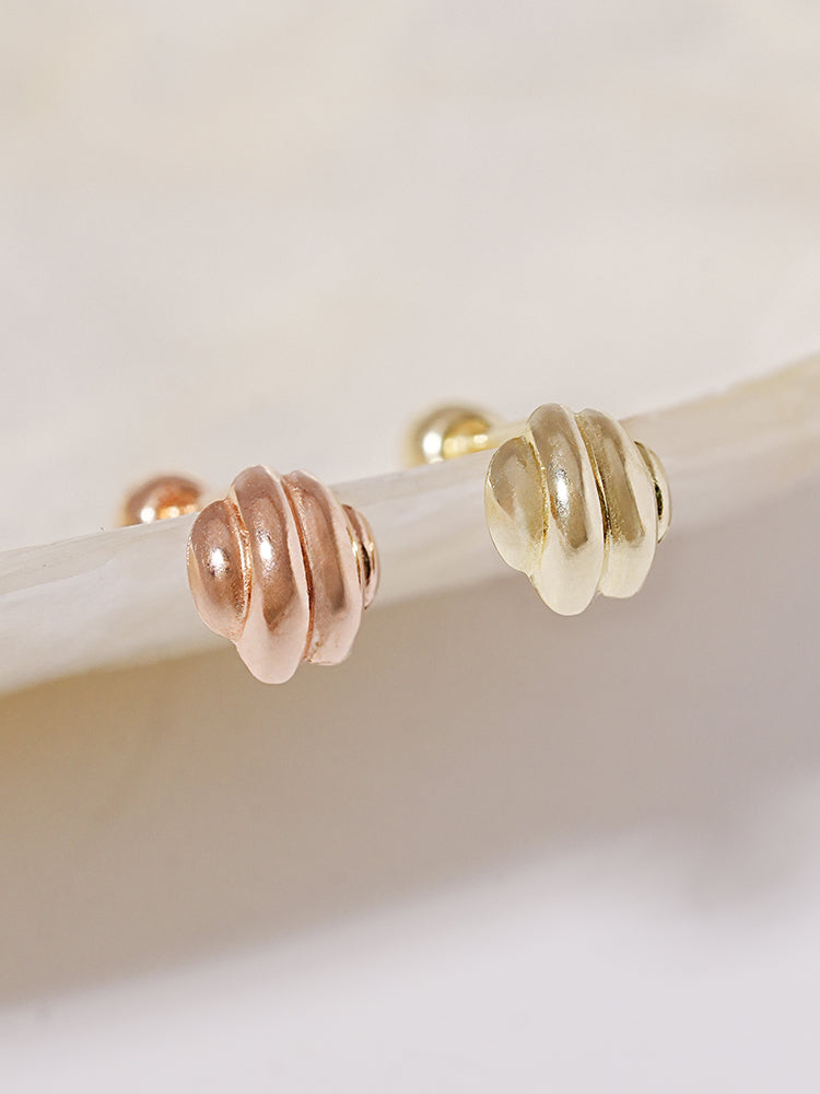 14K Solid Gold Lovely Volume Cartilage Earring 20G