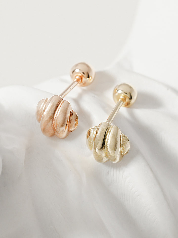 14K Solid Gold Lovely Volume Cartilage Earring 20G