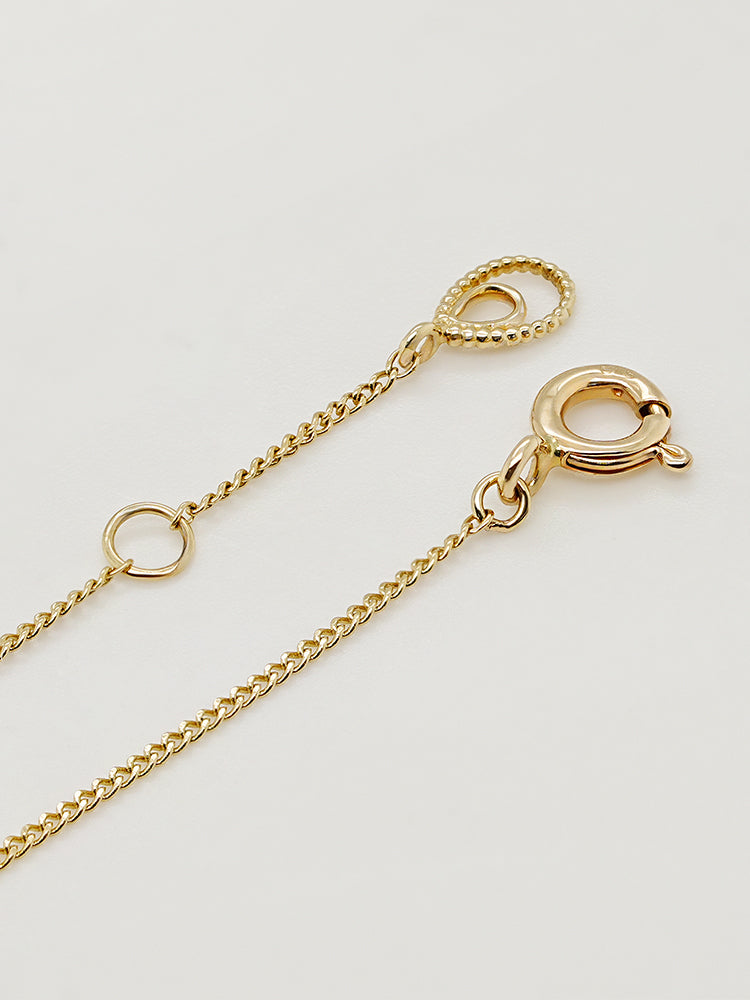 14K 18K Solid Gold Platinum Frame Diamond Necklace