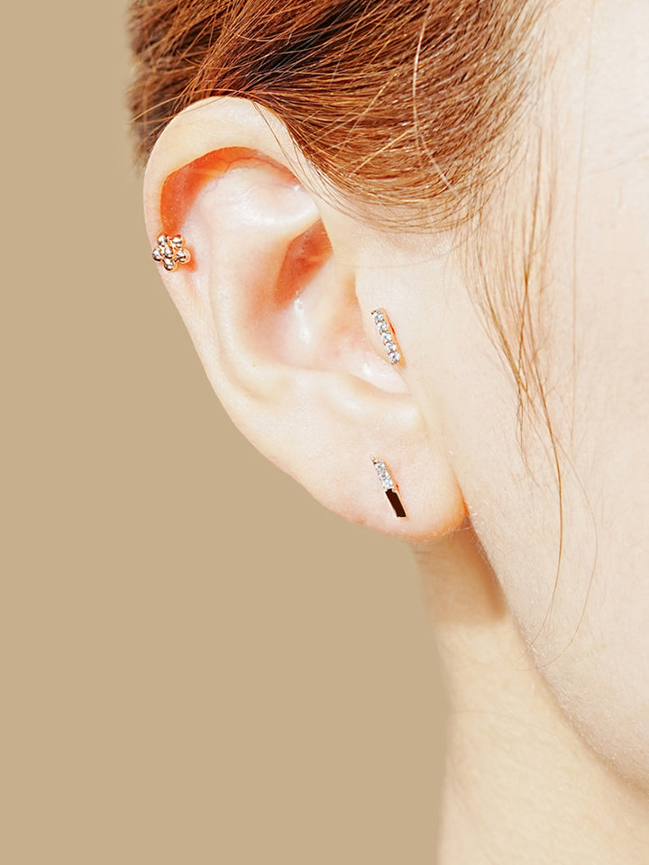 14K Solid Gold Wish Cartilage Earrings Collection 20G