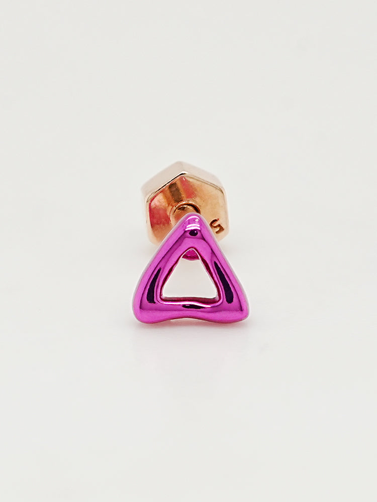 14K Gold Color Graphic Pop Shape Cartilage Earring 18G