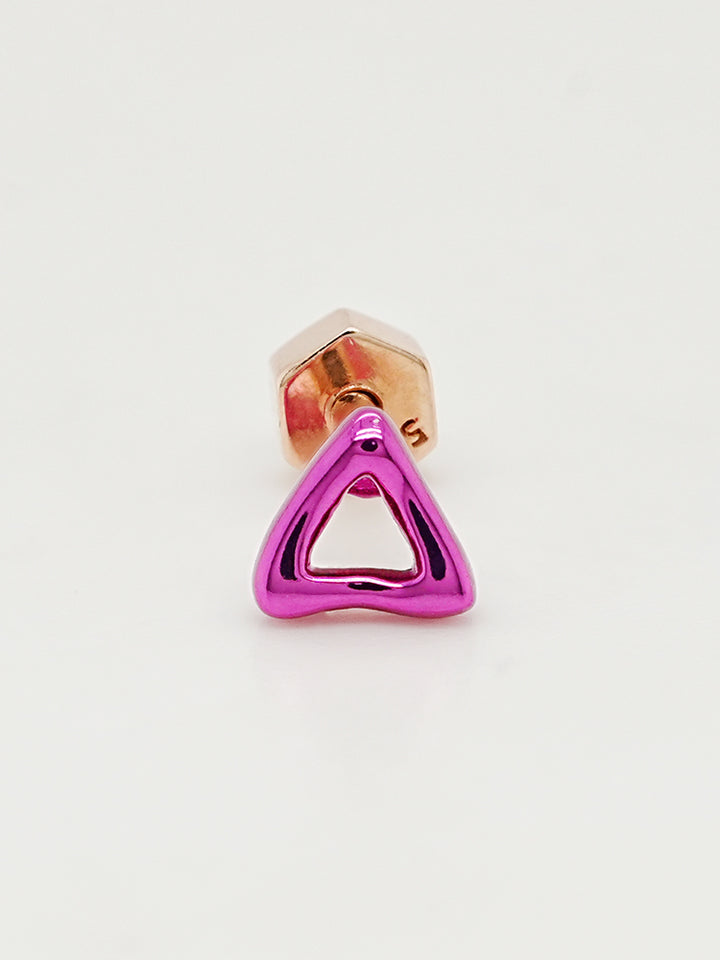 14K Gold Color Graphic Pop Shape Cartilage Earring 18G