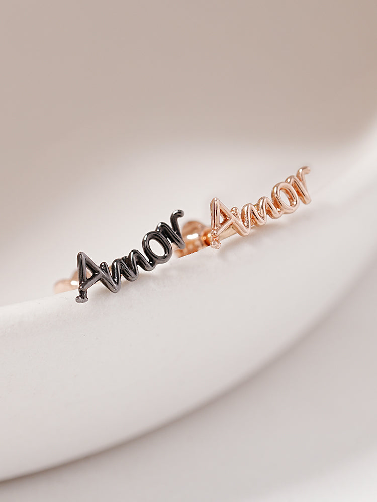 14K Gold Lettering Tattoo Cartilage Earring 18G16G