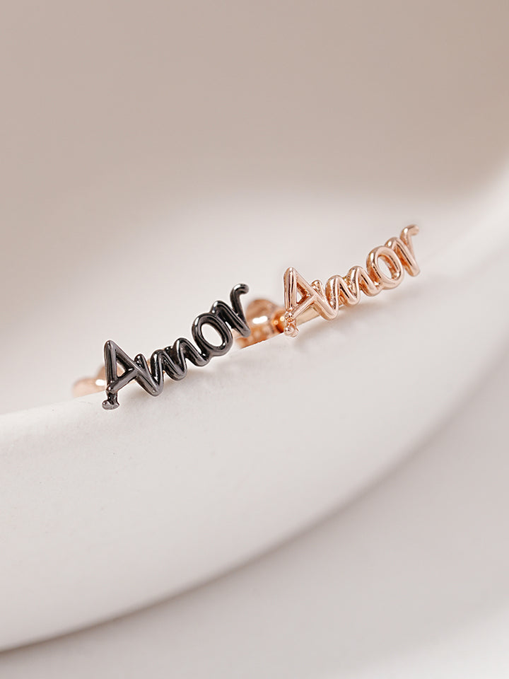 14K Gold Lettering Tattoo Cartilage Earring 18G16G