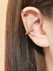 14K Gold Droplet Cubic Ear cuff