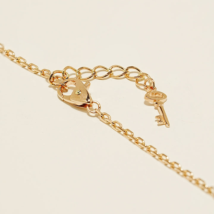 14K Point Lock Anklet Bracelet