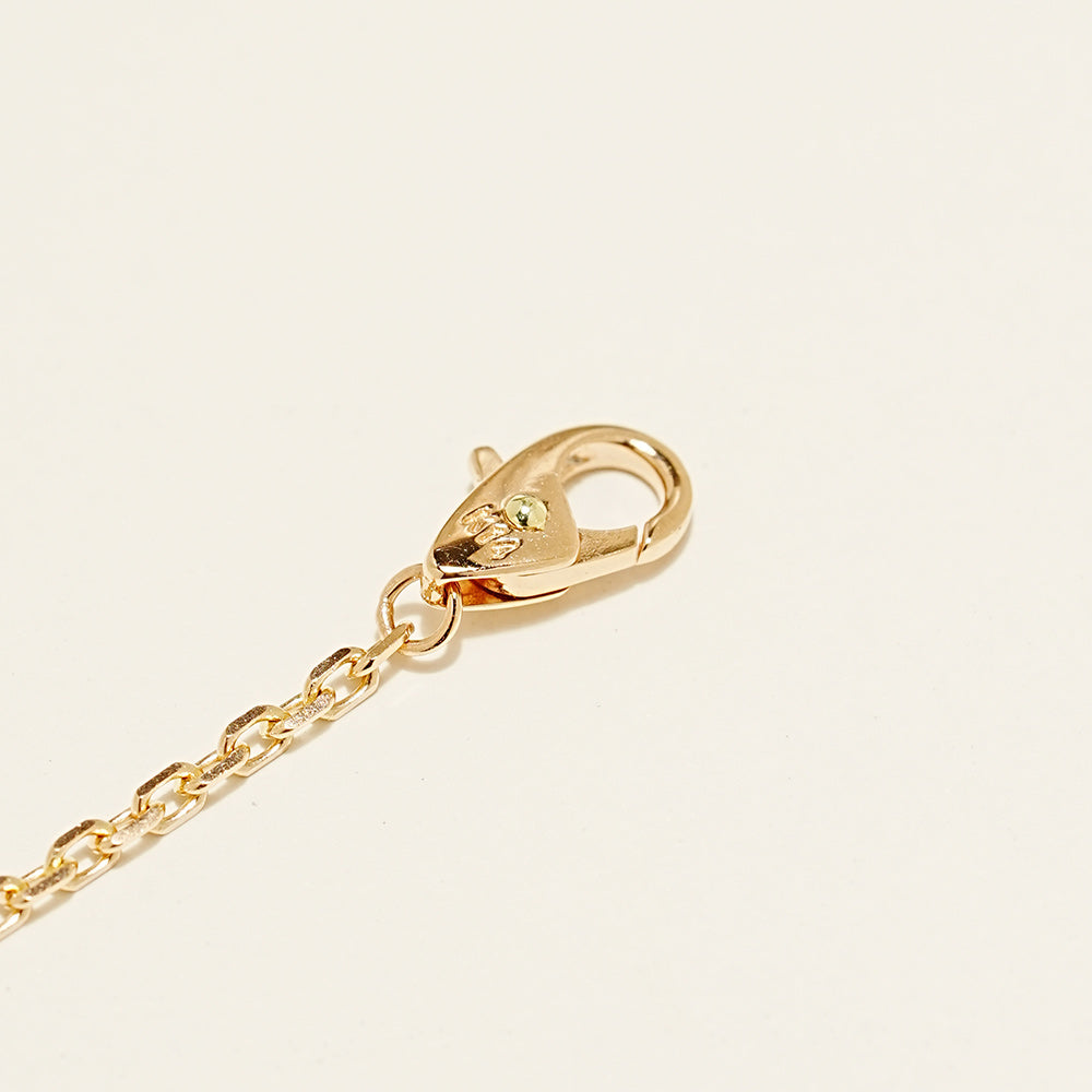 14K Point Lock Anklet Bracelet