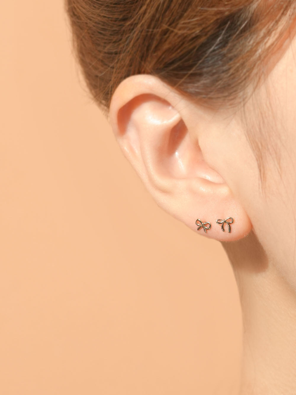 14K Gold Candy Ribbon Cartilage Earring 20G18G16G