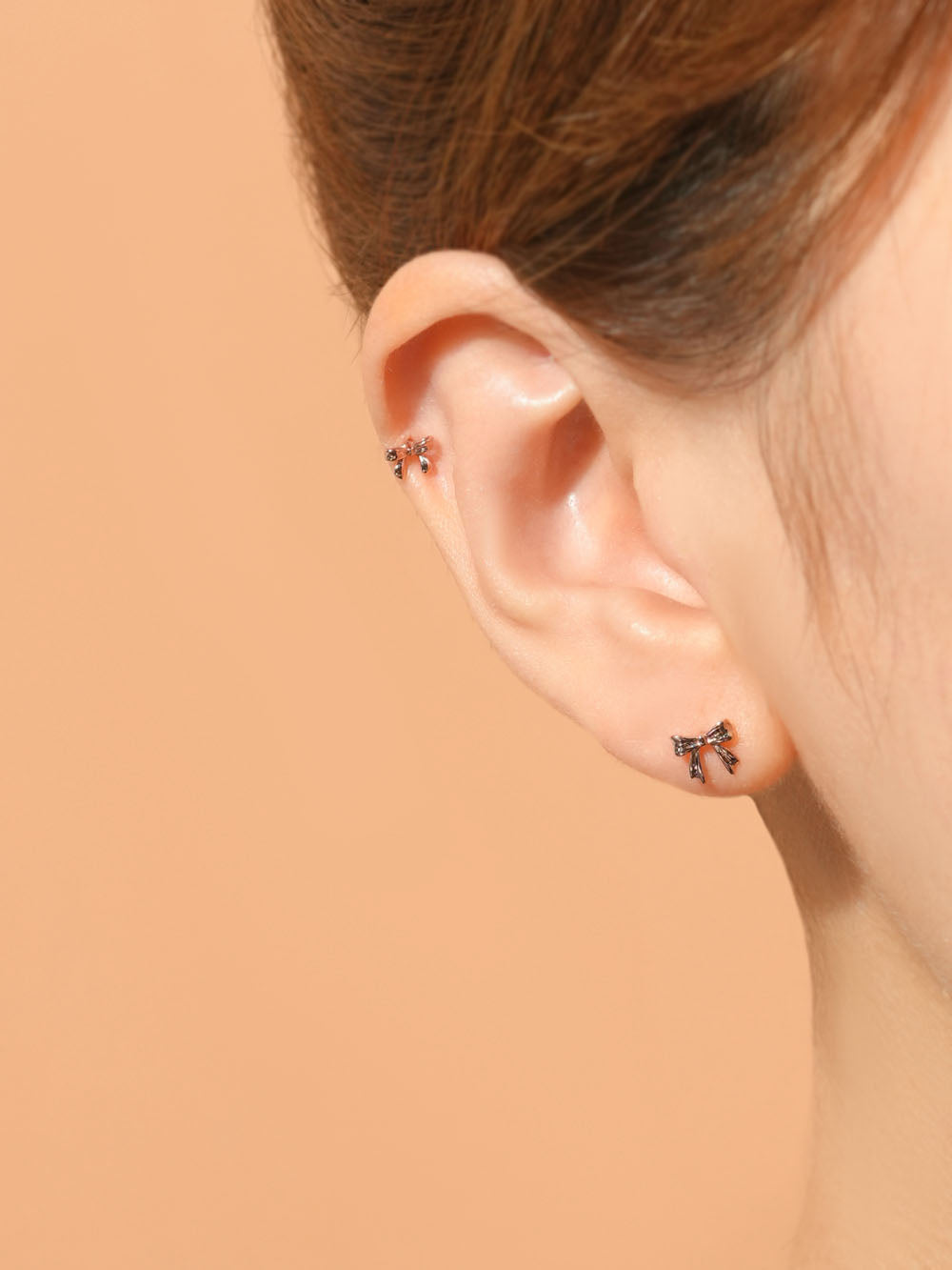 14K Gold Grace Ribbon Cartilage Earring 20G18G16G