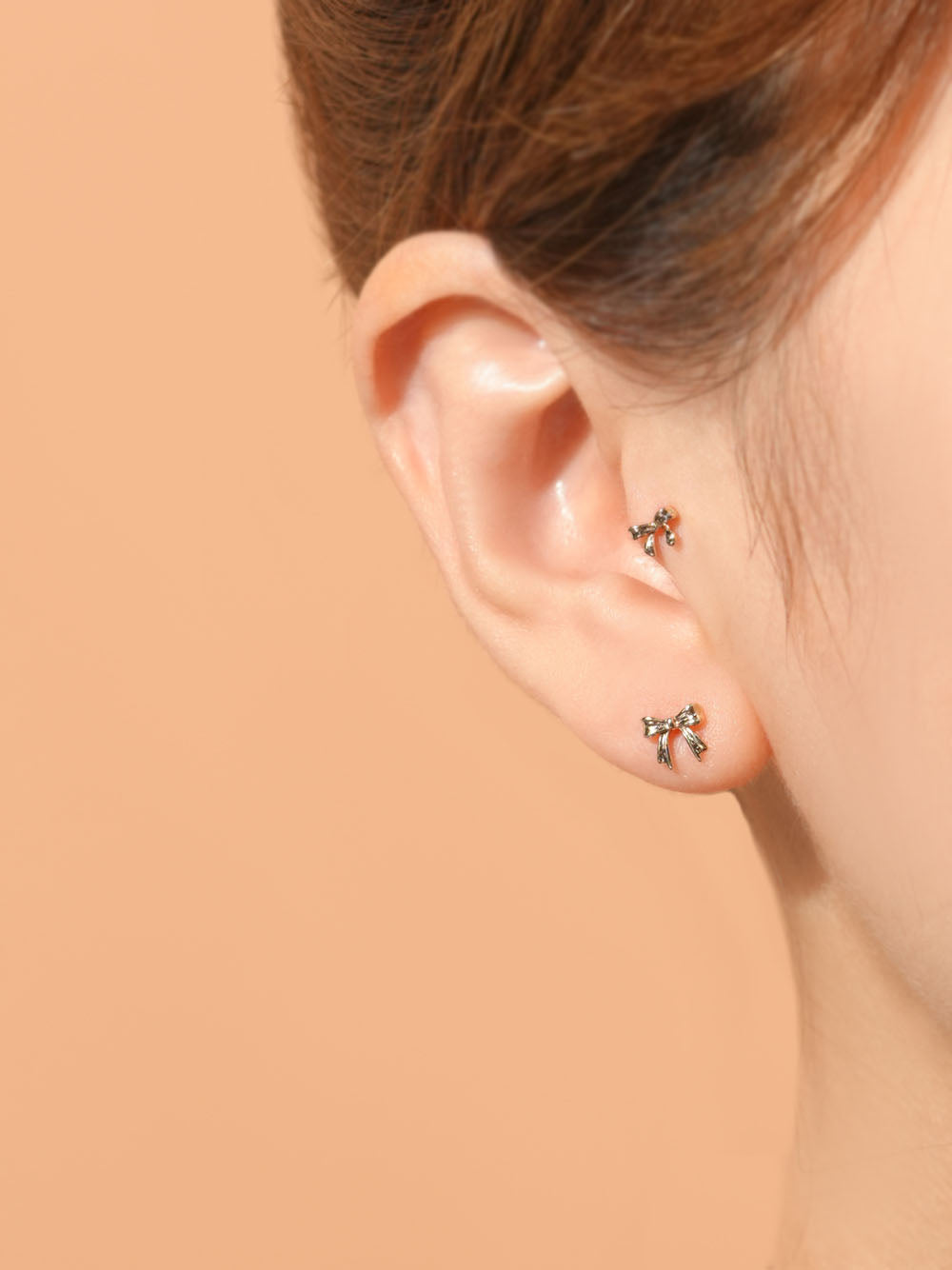 14K Gold Grace Ribbon Cartilage Earring 20G18G16G