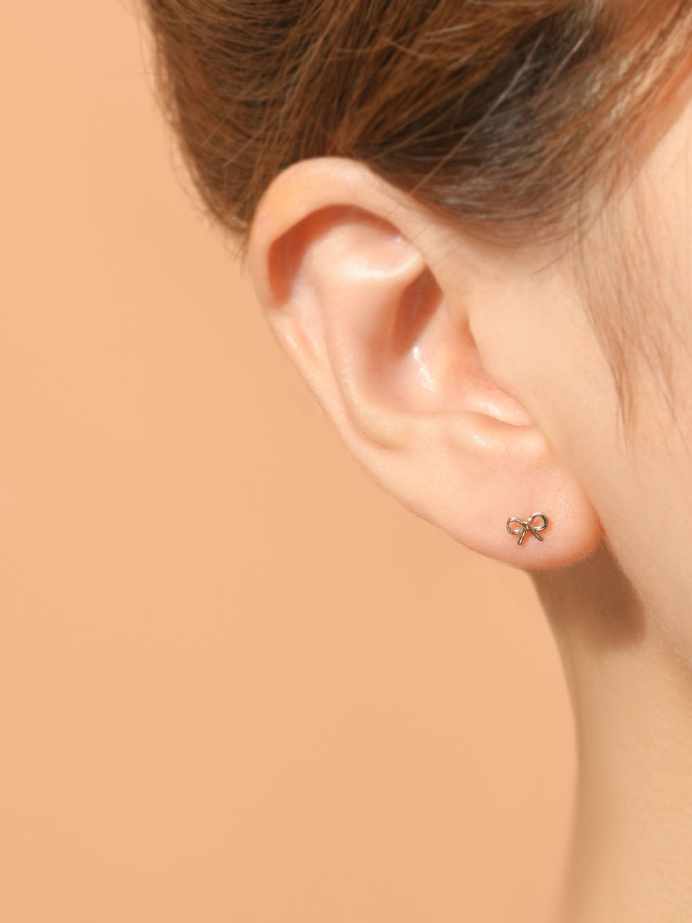 14K Gold Candy Ribbon Cartilage Earring 20G18G16G