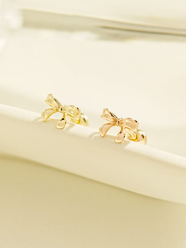 14K Gold Sweet Ribbon Cartilage Earring 20G18G16G