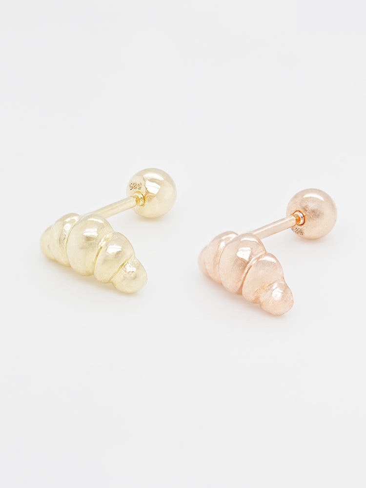 14K Solid Gold Lovely Volume Cartilage Earring 20G