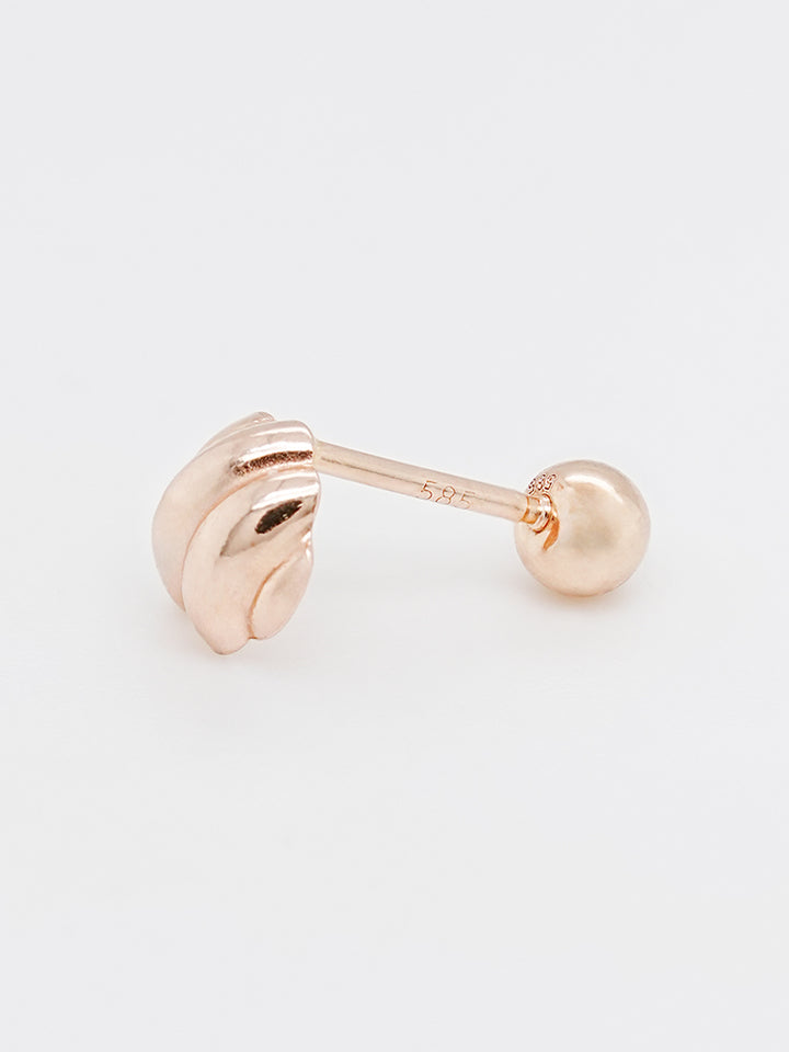 14K Solid Gold Lovely Volume Cartilage Earring 20G