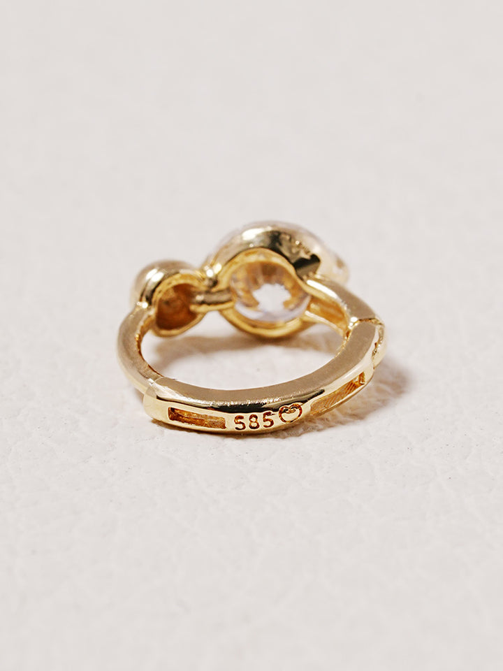 14K 18K Solid Gold Lab Diamond Mini Rediant Cartilage Hoop Earring