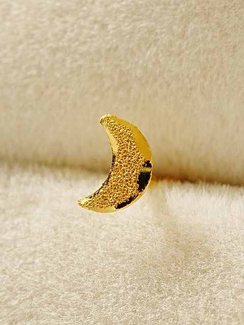 24K Gold Moon Star Cartilage Earring 20G
