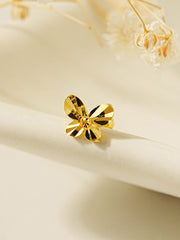 24K Gold Cutting Butterfly Cartilage Earring 20G