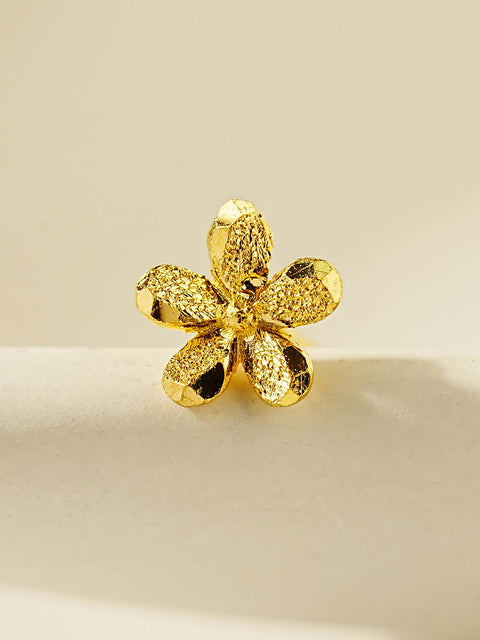 24K Gold Shine Flower Cartilage Earring 20G