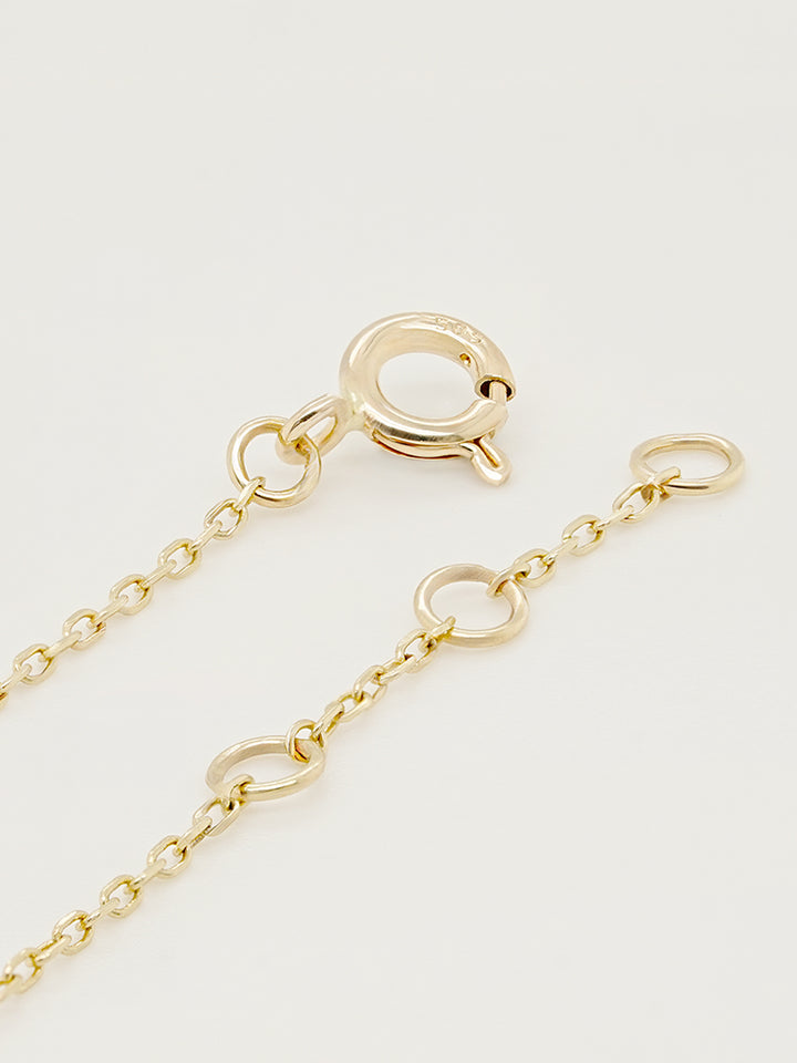 14K Saint Drop Cross Bracelet