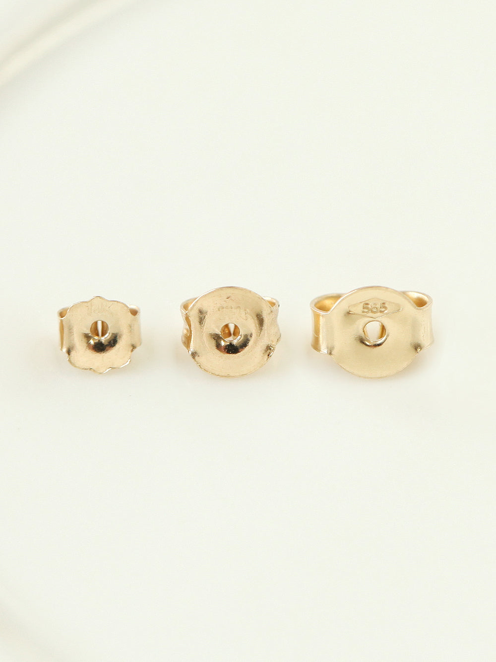 14K Gold Earring Butterfly Back S,M,L