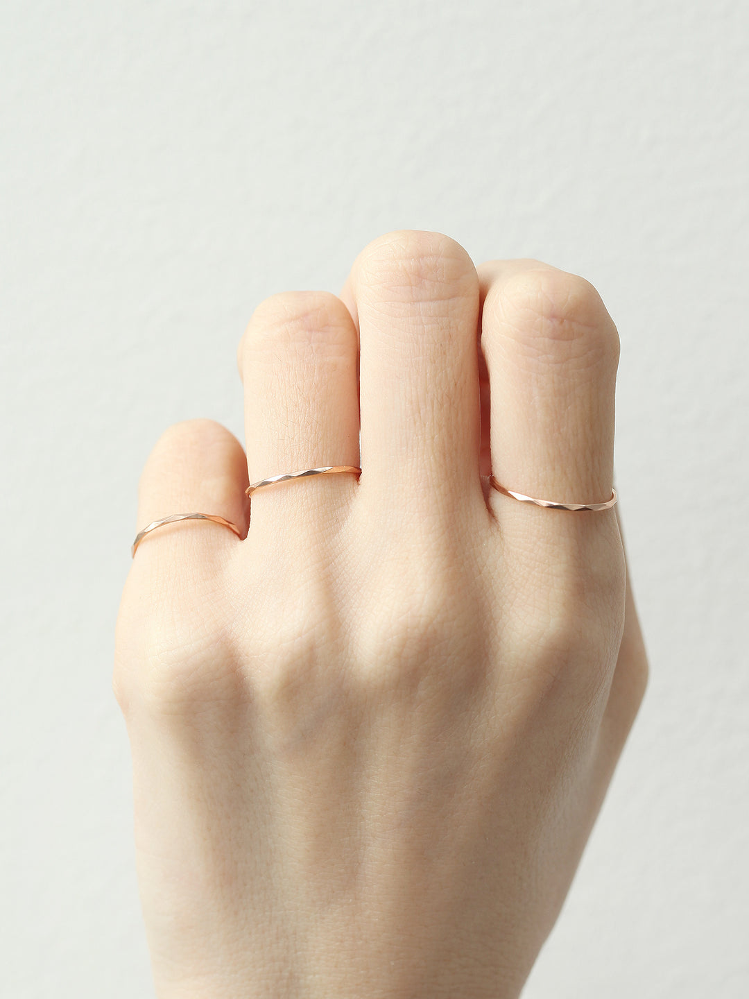 14K Gold Layered DIa Cutting Thin Ring