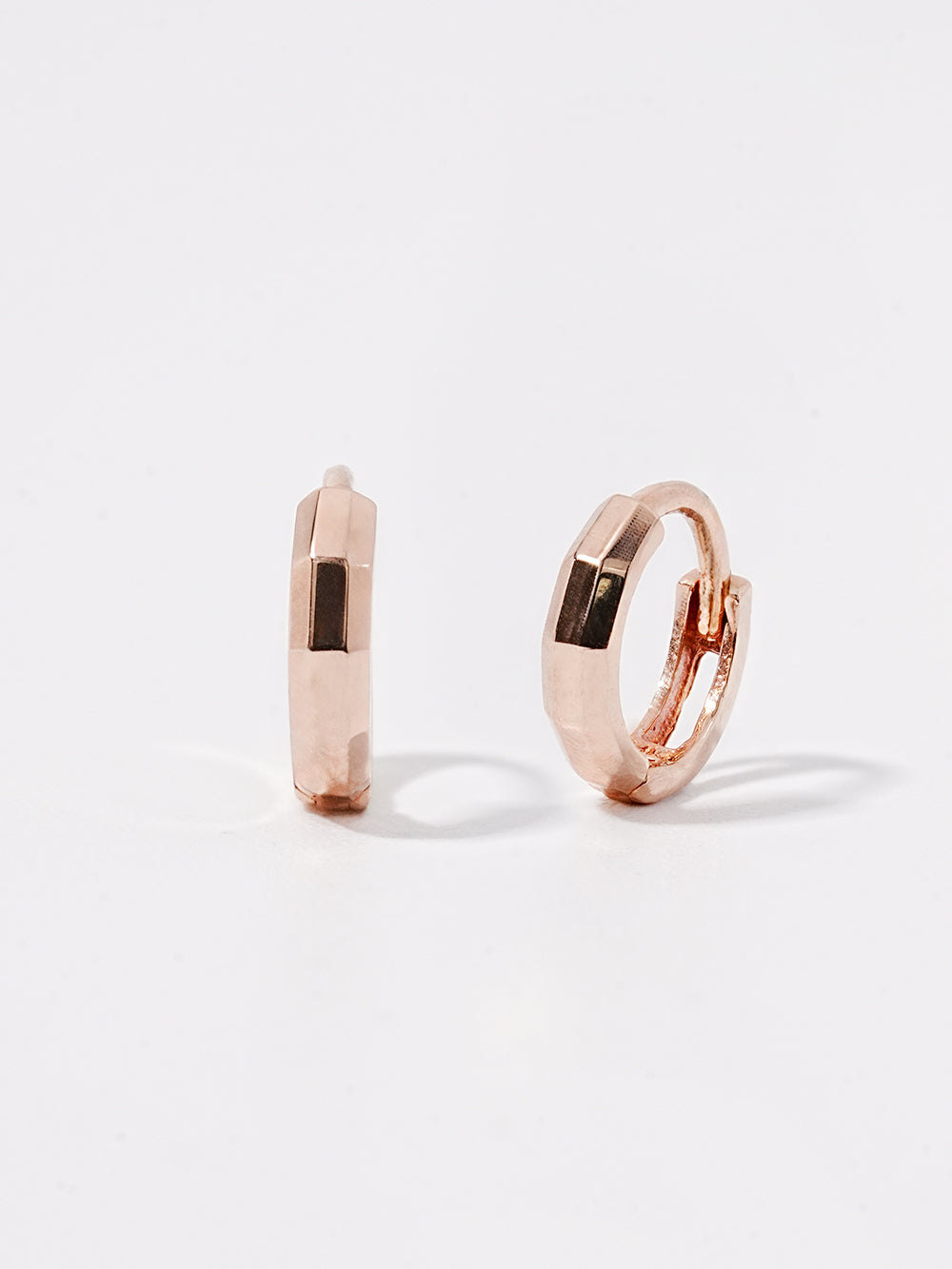 14K Solid Gold Mini Layered Cartilage Hoop Earring