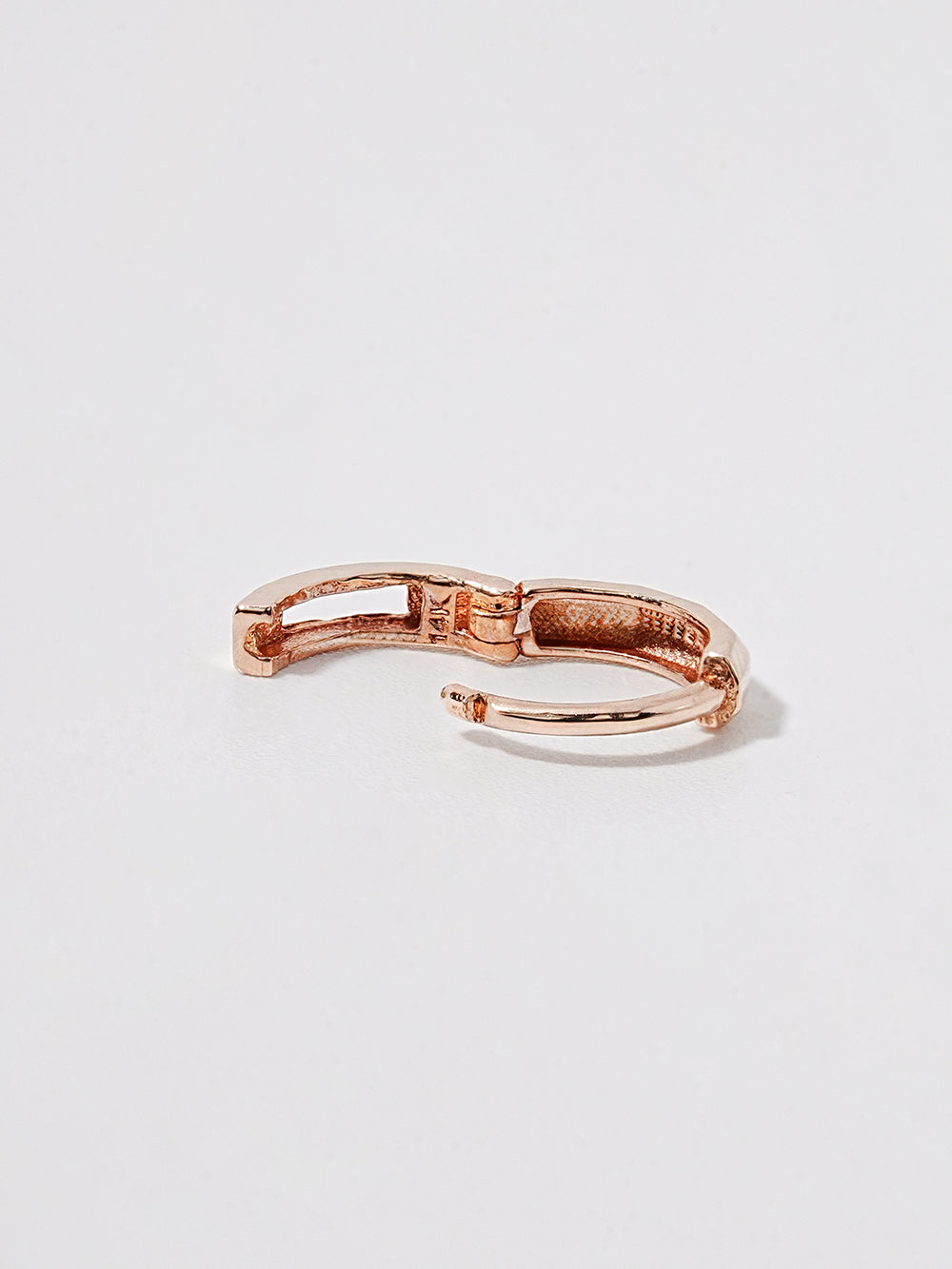 14K Solid Gold Mini Layered Cartilage Hoop Earring