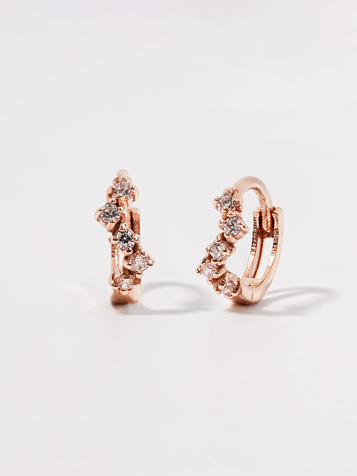 14K Solid Gold Mini Layered Cartilage Hoop Earring