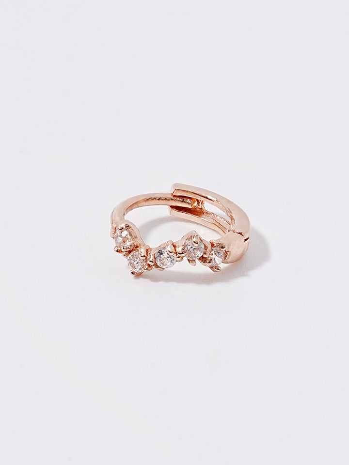 14K Solid Gold Mini Layered Cartilage Hoop Earring
