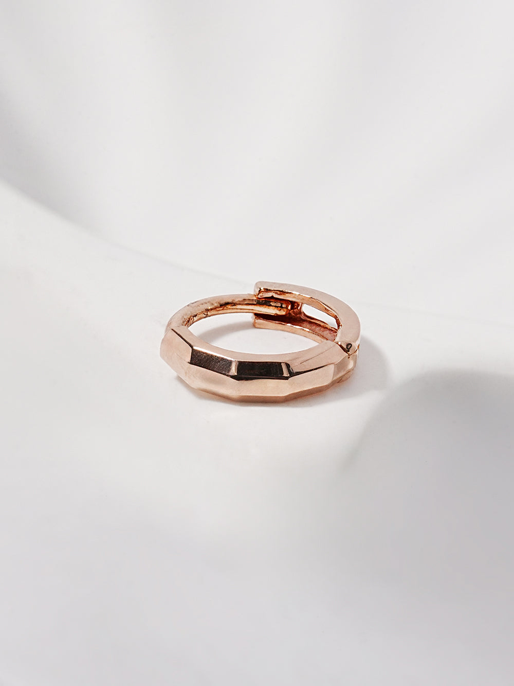 14K Solid Gold Mini Layered Cartilage Hoop Earring