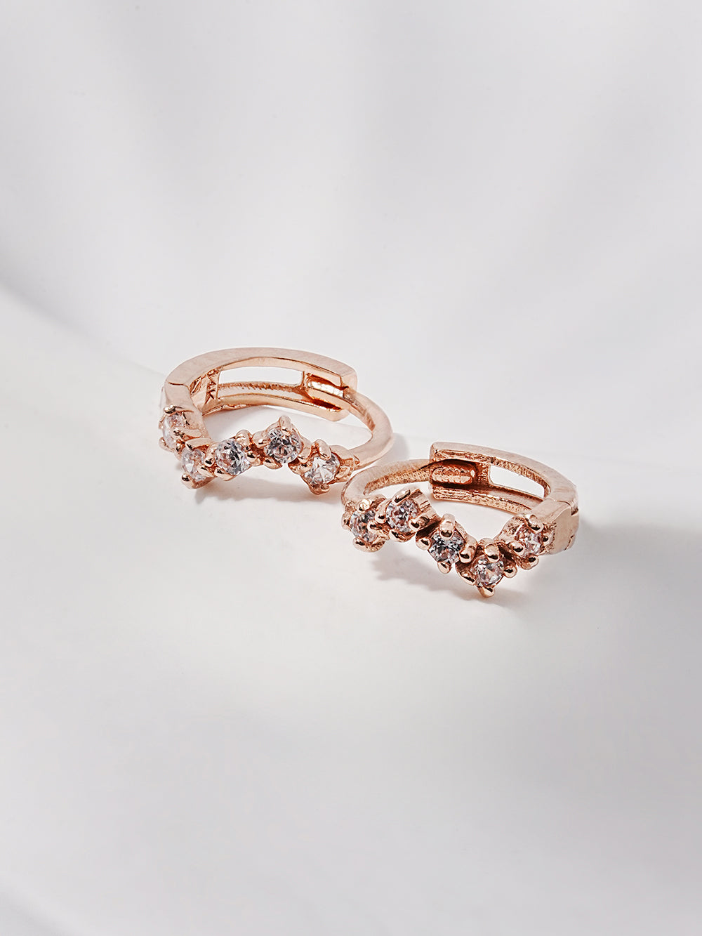 14K Solid Gold Mini Layered Cartilage Hoop Earring