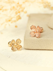 14K Gold 4 Petal Flower Cartilage Earring 20G18G16G
