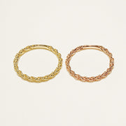 14K 18K Twist Chain Ring