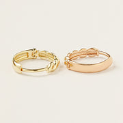 14K 18K Double Knotting Cartilage Hoop Earring